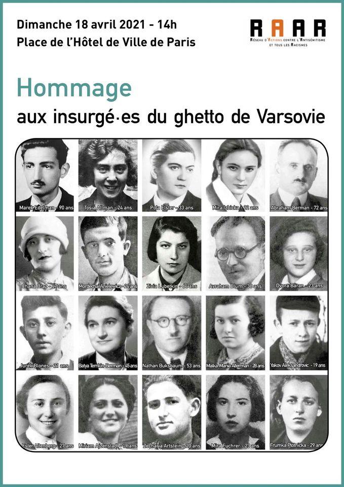 Hommage aux insurgé·es du Ghetto de Varsovie - Dimanche 18/04/2021 14h - Paris-luttes.info